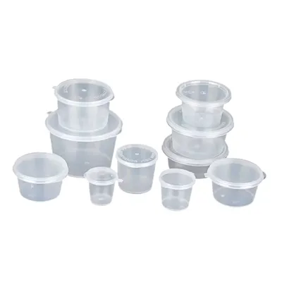 Okrúhla plastová nádoba na jedlo so sebou